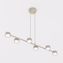 Lampa Wisząca MEGARA 6 Beżowy