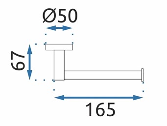 Wieszak na Papier Toaletowy MIST 04 Chrom