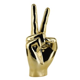 Dekoracja/Figurka Dłoń Duża VICTORIA Palec Złoty