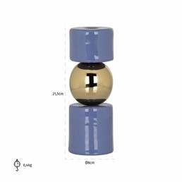 Świecznik FEBE Niebieski