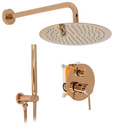 Zestaw Natryskowy Podtynkowy LUNGO BOX Miedź