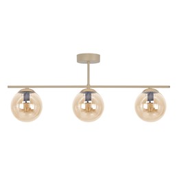 Lampa Sufitowa FELIX K-5782 Bursztynowy/Beż