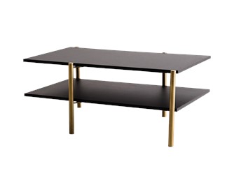 Stół Kawowy Rave Basic 60x100 Czarny/Złoty