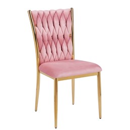 Krzesło Velvet K37-FX (G) Różowy