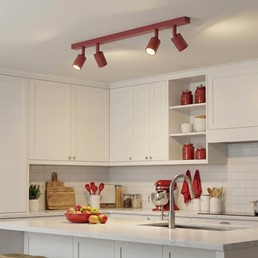 Lampa Sufitowa FLASH 4 Burgundowy