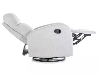 Fotel Rozkładany OLIMP Raven Jasny Szary/Czarny