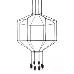 Lampa Wisząca FLUSSO 8 Czarny