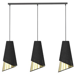 Lampa Wisząca MODA 3 Czarny/Złoty
