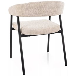 Krzesło KATANA Beż/Czarny Mat