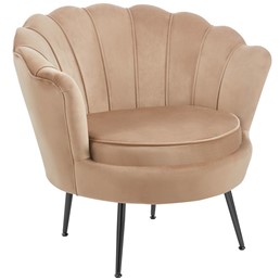 Fotel Velvet LC-032-1 Cappuccino/Czarny