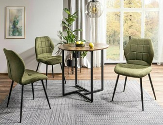 Stół Okrągły ALTO II Brąz Rustykalny