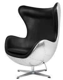 Fotel EGG AVIATOR PU Czarny