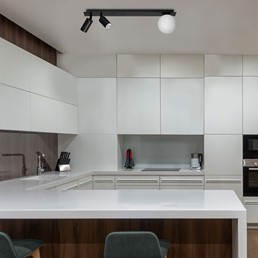 Lampa Sufitowa ALBIO K-4135 Czarny/Biały Matowy