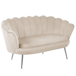 Sofa SF1-FX Beżowy/Chrom