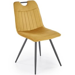 Krzesło K521 Czarny/Musztardowy