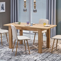 Stół Rozkładany GIZMO (120-160)x75 Dąb Artisan