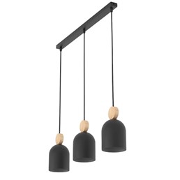 Lampa Wisząca MESI 3 Czarny