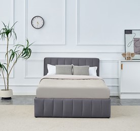 Łóżko Tapicerowane LT1-FX 120x200 Szary