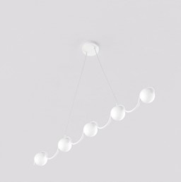 Lampa Wisząca SINUS 5 Biały/Opal