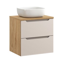 Zestaw Meblowy SMILE 60cm Beż/Dąb Olejowany