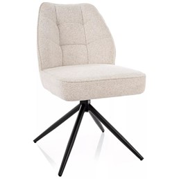 Krzesło JOHN Raven Jasny Beż/Czarny Mat