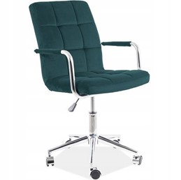 Fotel Obrotowy Q-022 Velvet Zielony Bluvel 78