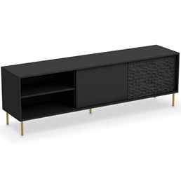 Szafka RTV BULLET RTV1 Złoty/Czarny