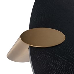 Zestaw Stolików Kawowych BRODY Fi122cm Brąz/Złoty