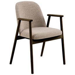 Krzesło LEO Dąb Dymiony/Beżowy Monza 60