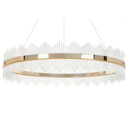 Lampa Wisząca FLORENS 120 Złoty/Transparentny