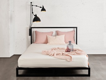 Łóżko IMAGIN Metlaowe Czarne