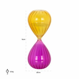 Klepsydra JAHLA Żółty/Róż