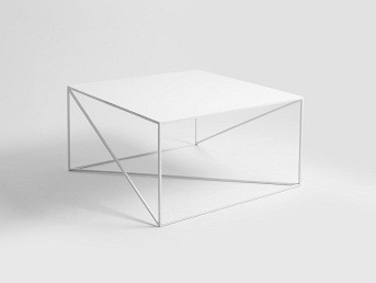 Stół Kawowy Memo Metal 100x100 Biały