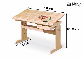 Biurko Julia 55x109x63(96) Sosna