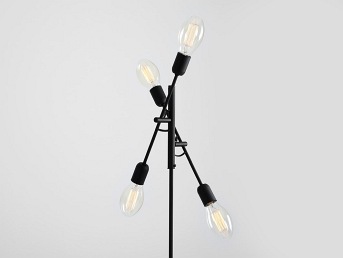 Lampa podłogowa TWIGO FLOOR 4 – czarny