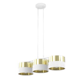 Lampa Wisząca LUX 3 Biały/Złoty