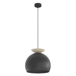 Lampa Wisząca GEO 1 Czarny/Beżowy