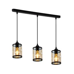 Lampa Wisząca ERICO 3L Czarny/Złoty