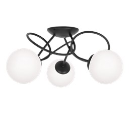 Lampa Sufitowa NELA K-5350 Czarny/Biały