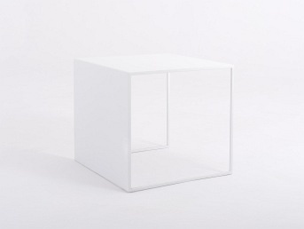 Stolik 2 Wall Metal 50x50x45 Biały