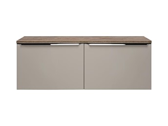 Zestaw SFT B 120cm (2x Szafka + Blat) Szary/Dąb