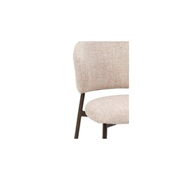 Krzesło PRISCA Brązowy/Beżowy