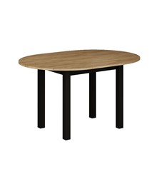 Stół Rozkładany ST3-FX (100x140)x100 Dąb Złoty Craft/Czarny