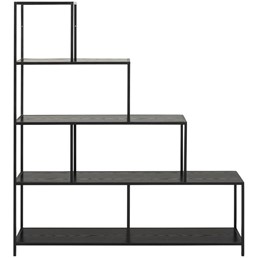 Regał Schodkowy SEAFORD Czarny