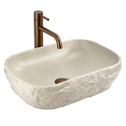 Umywalka Nablatowa BIANKA Beżowy