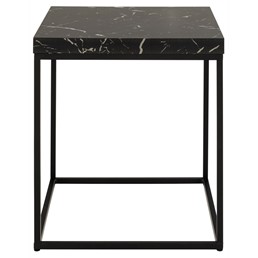 Stolik BAROSSA 40x40cm Czarny Marmur