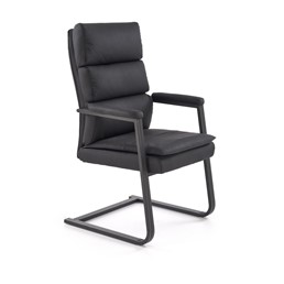 Krzesło Biurowe ADRIANO SKID Czarny