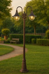 Latarnia Zewnętrzna BOSTON K-8127 Czarny/Złoty