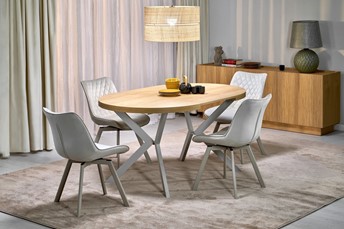 Stół Rozkładany PERONI (100-250)x100 Dąb Hikora/Kaszmir