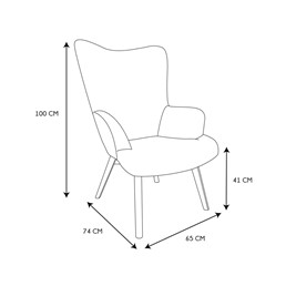 Fotel HELSINKI Szary